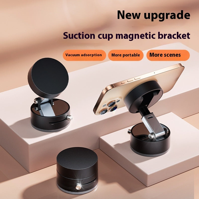 Multi-functional Vacuum Magnetic Phone Stand, Foldable and Rotatable Universal