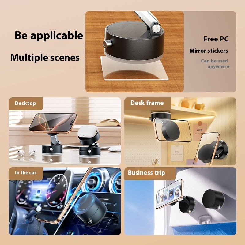Multi-functional Vacuum Magnetic Phone Stand, Foldable and Rotatable Universal