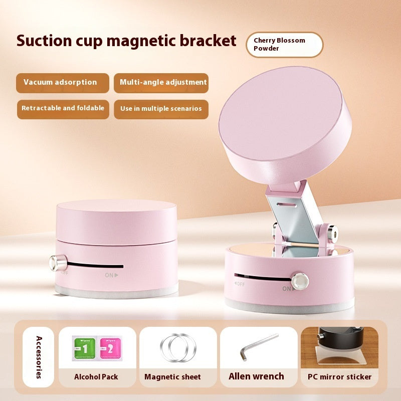 Multi-functional Vacuum Magnetic Phone Stand, Foldable and Rotatable Universal