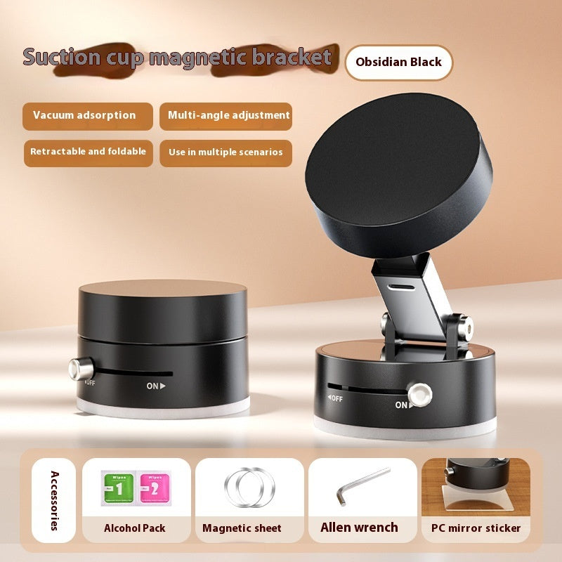Multi-functional Vacuum Magnetic Phone Stand, Foldable and Rotatable Universal