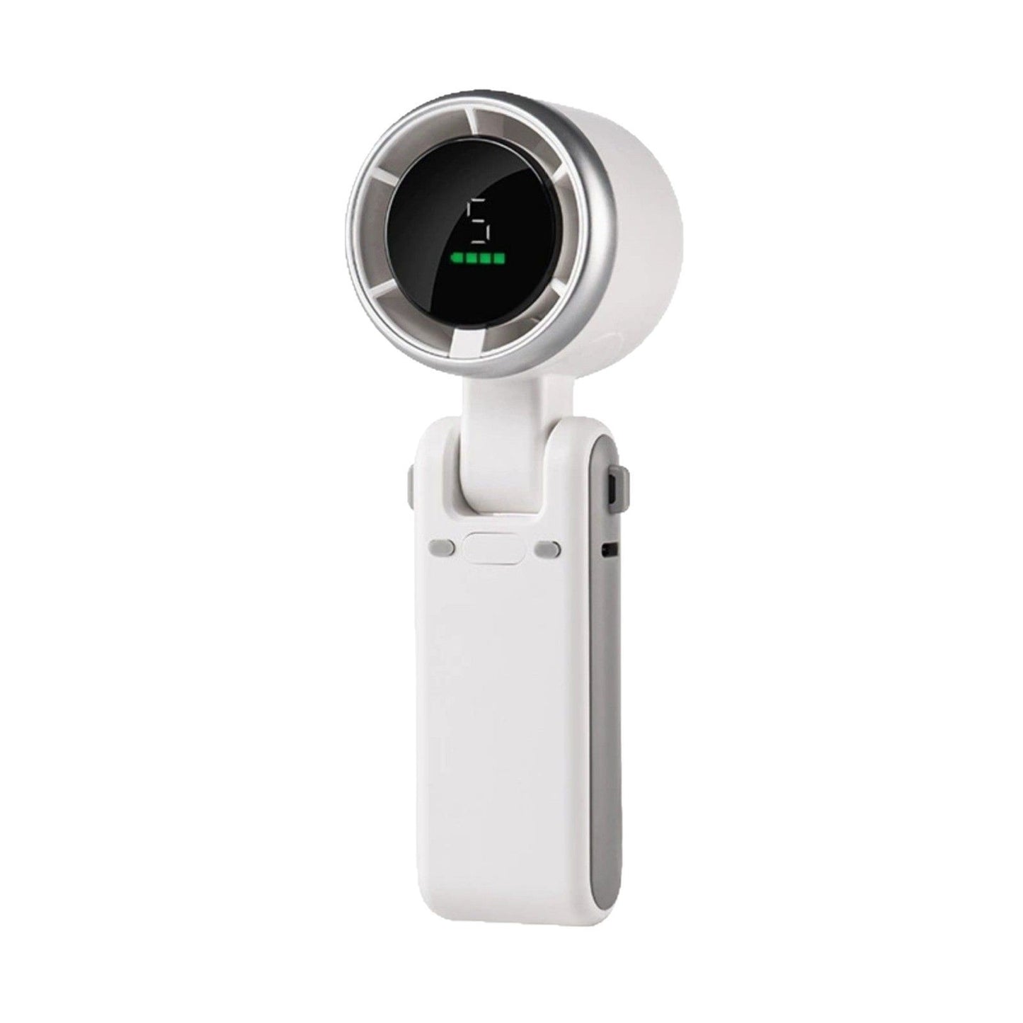 Global Pick USB-C Charging Portable Handheld High Speed Fan, Versatile 5-speed Airflow Wind Speed Fan, Foldable & Hanging Neck Fan