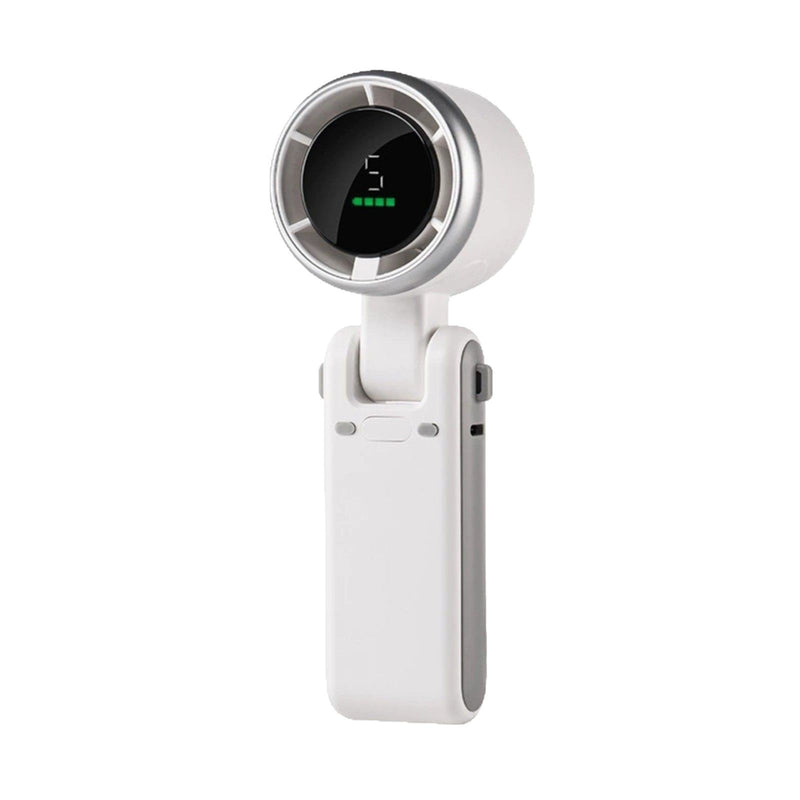 Global Pick USB-C Charging Portable Handheld High Speed Fan, Versatile 5-speed Airflow Wind Speed Fan, Foldable & Hanging Neck Fan