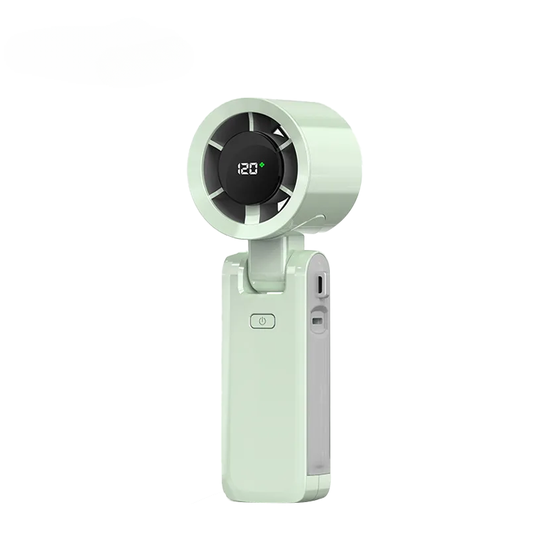 Global Pick USB-C Charging Portable Handheld High Speed Fan, Versatile 5-speed Airflow Wind Speed Fan, Foldable & Hanging Neck Fan
