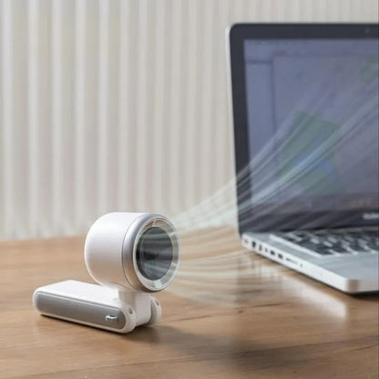 Global Pick USB-C Charging Portable Handheld High Speed Fan, Versatile 5-speed Airflow Wind Speed Fan, Foldable & Hanging Neck Fan